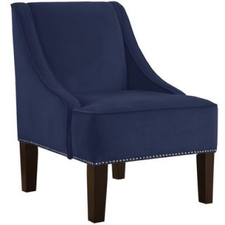 Skyline Furniture Velvet Swoop Arm Chair SKY11294 Color Black