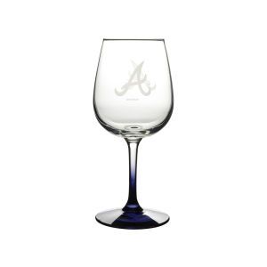 Atlanta Braves Boelter Brands Satin Etch Wine Glass