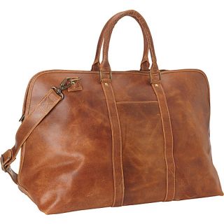 Distressed Leather Getaway Duffel Tan   Le Donne Leather All Pu