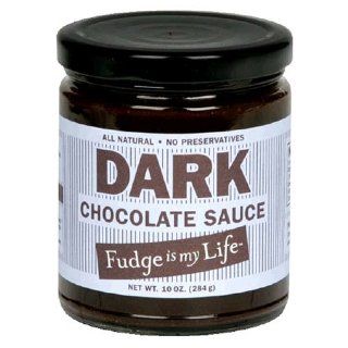 Fudge is My Life Dark Chocolate Sauce, 10 Ounce Jar  Chocolate Syrup  Grocery & Gourmet Food