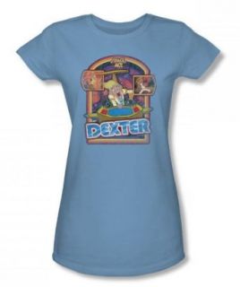 Space Ace   Dexter Juniors T Shirt In Carolina Blue, Size Large, Color Carolina Blue Novelty T Shirts Clothing