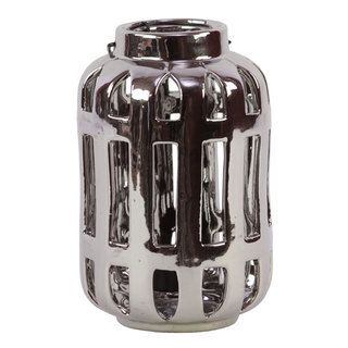 Silver Ceramic Lantern