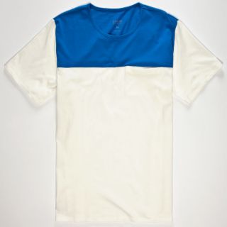 Contact Mens Pocket Tee White In Sizes Medium, Large, Small, X Large For