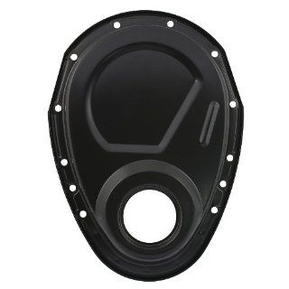 Mr. Gasket 4590BP Flat Black Timing Cover Kit for Small Block Chevy Automotive