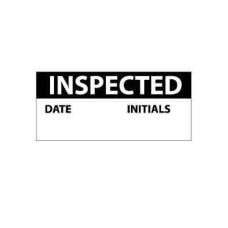 Nmc Write On Inspection Labels   2.25X1   Inspected Date Initials   Black