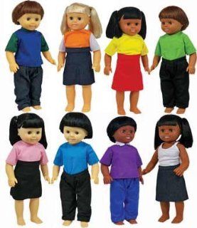 Get Ready 639 Multicultural Dolls, Set of 8 Toys & Games