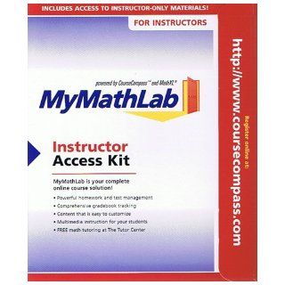 MyMathLab Instructor Access Kit (For Instructors) Unknown Books