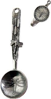 Crosby & Taylor Dragonfly Pewter Coffee Scoop with Hook Kitchen & Dining