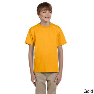 Fruit Of The Loom Fruit Of The Loom Youth Boys Heavy Cotton Hd T shirt Gold Size L (14 16)