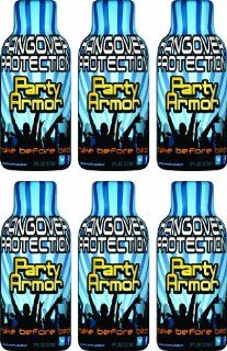 Party Armor Hangover Protection Dietary Supplement, 2 Ounce (Pack of 6)  Energy Drinks  Grocery & Gourmet Food