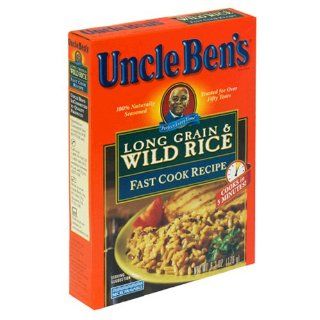 Uncle Ben's Long Grain and Wild Rice, Fast Cook Recipe, 6.2 Ounce Boxes (Pack of 12)  Wild Rice Produce  Grocery & Gourmet Food
