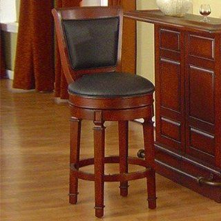 Monticello 30" Swivel Bar Stool in Burnished Cherry [Set of 2]   Baby Products