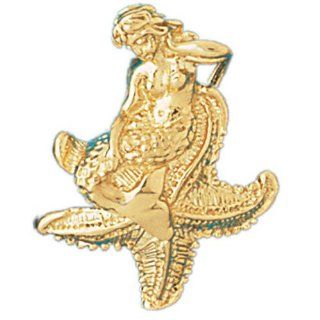 14K Gold Charm Pendant 8.4 Grams Nautical> Mermaids1368 Necklace Jewelry