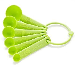 BioChef Bioplastic Measuring Spoon Set, Green Kitchen & Dining