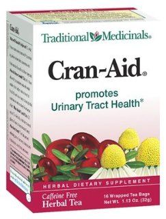 Women's Tea Cran Aid Traditional Medicinals 16 Bag  Vitamins  Grocery & Gourmet Food