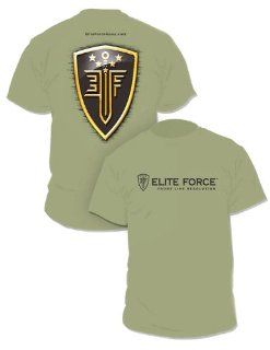 Elite Force Tactical Airsoft T Shirt (Large, Green)  Sports Fan T Shirts  Sports & Outdoors