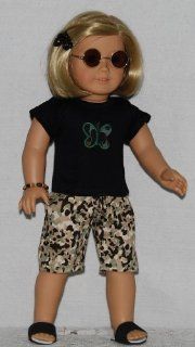 Limited Edition 6 pc Camouflage Capri Outfit fits 18" American Girl dolls. Toys & Games