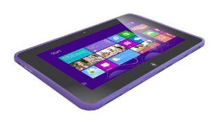 Gizmodorks TPU Gel Hard Skin Cover Case for Dell XPS 10 Tablet with Carabiner Key Chain   Purple Computers & Accessories