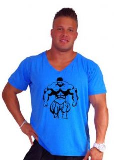 Crazee Wear Blue 680 V Neck/Muscle Man Clothing