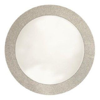 Creative Converting Glitz Silver Round Placemats with 2" Glitter Border, 8 Count Toys & Games