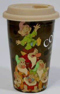 Disney Snow White's Seven Dwarfs "Coffee with Character" Coffee/Hot Cocoa/Tea Ceramic Travel Mug   Disney Parks Exclusive & Limited Availability  