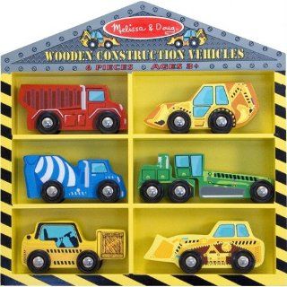 Wooden Construction Vehicles Melissa and Doug 681 Toys & Games