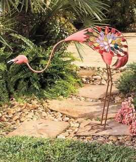 Metal Garden Statues   Flamingo  Outdoor Statues  Patio, Lawn & Garden