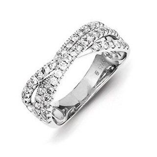 Sterling Silver Rhodium Plated Diamond Ring Cyber Monday Special Jewelry