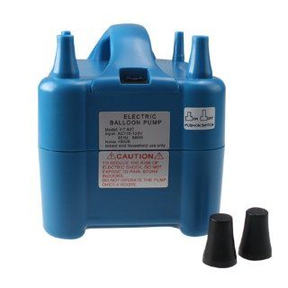 AGPtek Electric Balloon Air Pump Inflator Dual Nozzle Blue Color 680W  Sports Inflation Devices  Sports & Outdoors