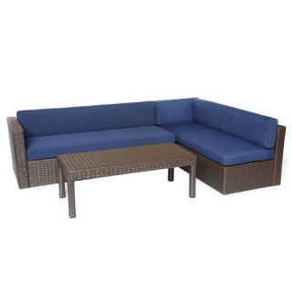 Conversation Sectional 3 Piece Seating Group with Cushions