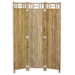 63 x 48 Natual Bamboo 3 Panel Room Divider