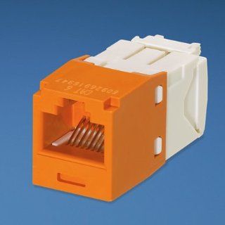 Panduit CJ688TGOR Mini Com TX6 Plus Giga Channel Jack Module, Orange (Bulk Packaged)  Photographic Equipment Bag Inserts  Camera & Photo