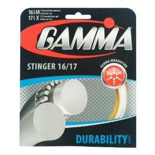 Gamma Stinger Tennis String, Gold/White  Racket String  Sports & Outdoors