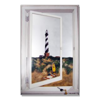 Stupell Industries Faux Window Mirror Screen with Cape Hatteras