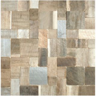 Cocomosaic 16 x 16 Puzzle Style Envy Wood Mosaic Tile