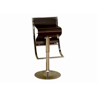 Chenin Low   Back Adjustable Height Barstool in Brown