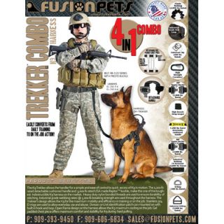 Fusion Pet K9 Trekker Dog Harness Combo