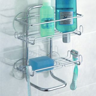InterDesign Classico Suction Shower Shelves