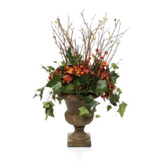 Distinctive Designs Silk Bud Branches, Draping Ivy, Berries and