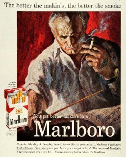 1959 Ad Marlboro Red Cigarettes Filter Flavor Formula Music Conductor Smoking   Original Print Ad  