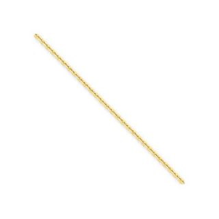 Jewelryweb Cable Chain Diamond Ankle Bracelet