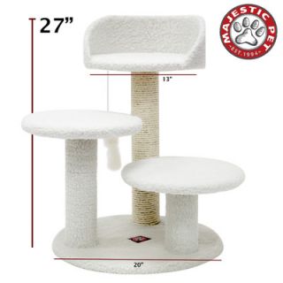 Majestic Pet Products 27 Bungalow Sherpa Cat Tree