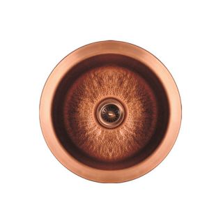 Copperhaus 18.25 x 18.25 Large Round Drop In Bar Sink