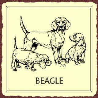 Beagle Dog Vintage Metal Animal Retro Tin Sign   Decorative Signs