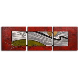 My Art Outlet Handcrafted Tar Stream on Metal Metal on Hand Painted