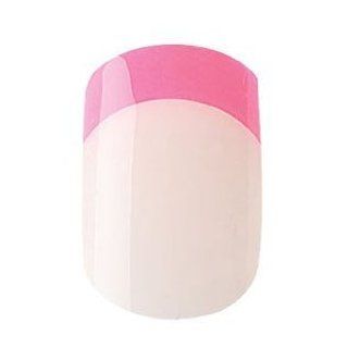 Cala French Neon Medium Length Chip Proof Fake Nails 24 pcs Nail File, Manicure Stick and Nail Glue Included Neon Pink 88252  False Nails  Beauty