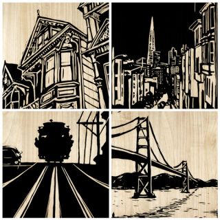 San Francisco City Panel (Set of 4)