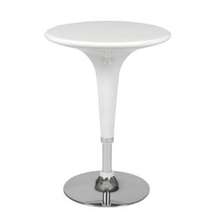 Clyde Adjustable Bar Table in White