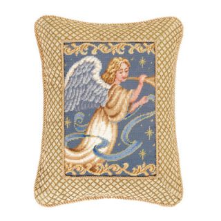 Enterprises Angel with Harp Needlepoint Pillow