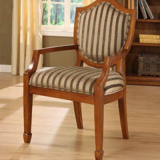 Williams Import Co. Occasional Stripe Fabric Arm Chair
